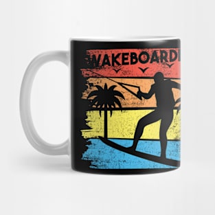 Wakeboarder Vintage Wakeboarding Ocean Beach Water Mug